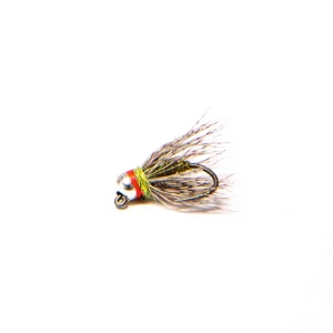 WWFW - Soft Hackle Nymph / Olive - Jig (silver tungsten bead)