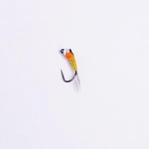 WWFW - Yellow & Orange Perdigon - Jig -  Barbless