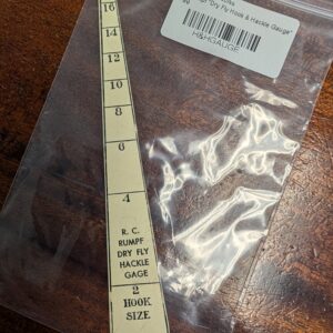 WWFW - R. C. Rumpf "Hook & Hackle Gauge" ..