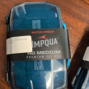 Umpqua "HD Medium" Premium Fly Box - Waterproof - Double Sided  (Blue / See Through Lids)